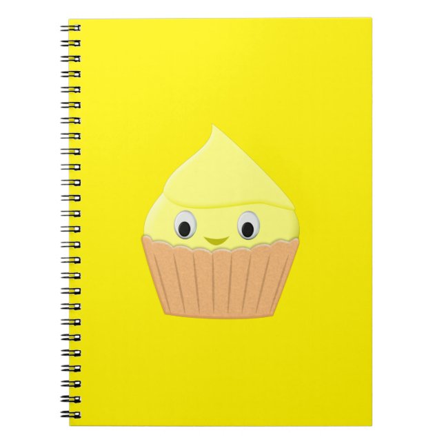 Carnet Cute Cartoon Citron Cupcake (Devant)