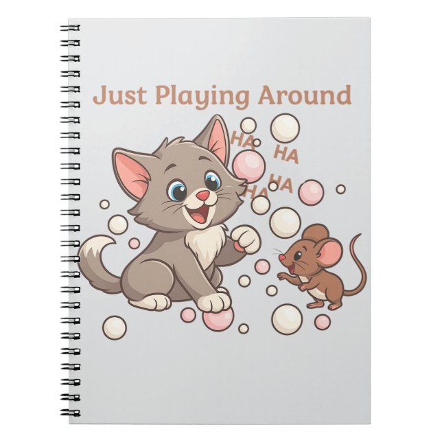 Carnet Cute Cat & Mouse Friendship (Devant)