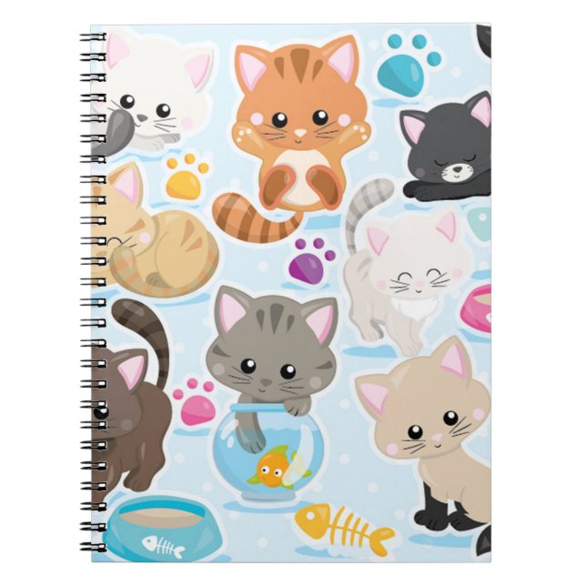 Carnet cute cat pet lovers cat mama (Devant)