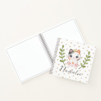 Carnet Cute Cat Soft Genre Neutre Dotée Enfant Bébé