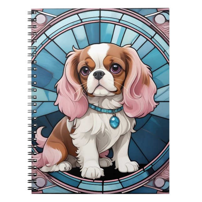 Carnet Cute Cavalier Roi Charles Pastel Verre (Devant)