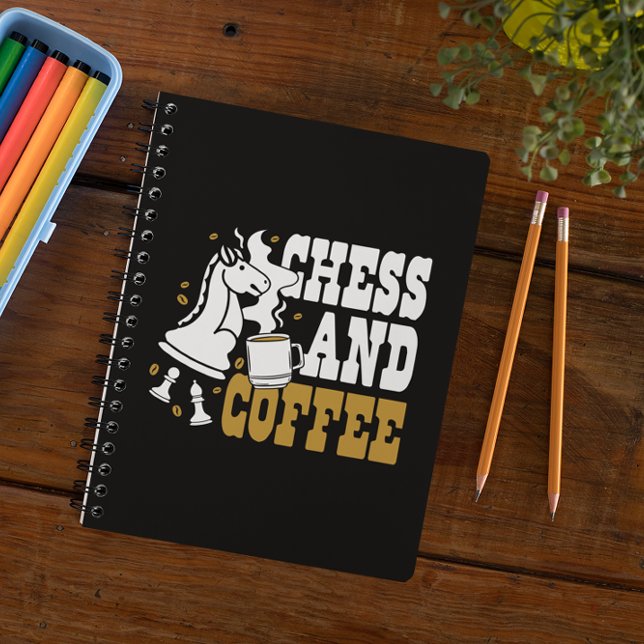 Carnet Cute Chess and Coffee Chess Lover Knight Art (Cute Chess and Coffee Chess Lover Knight Art Notebook)