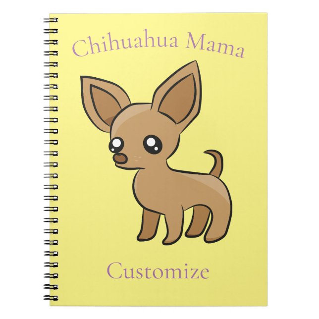 Carnet Cute Chihuahua Mama Art Thunder_Cove (Devant)