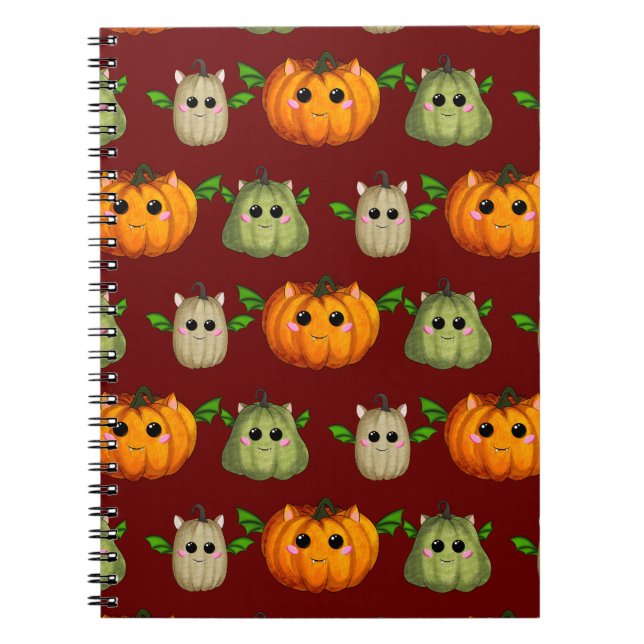 Carnet Cute citrouille Halloween (Devant)