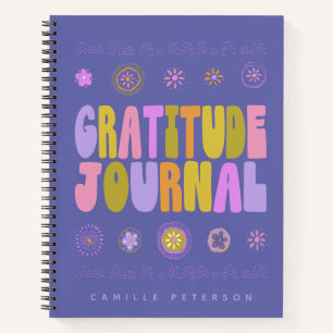 Carnet Cute Coloré Super Personnalisé Purple Gratitude