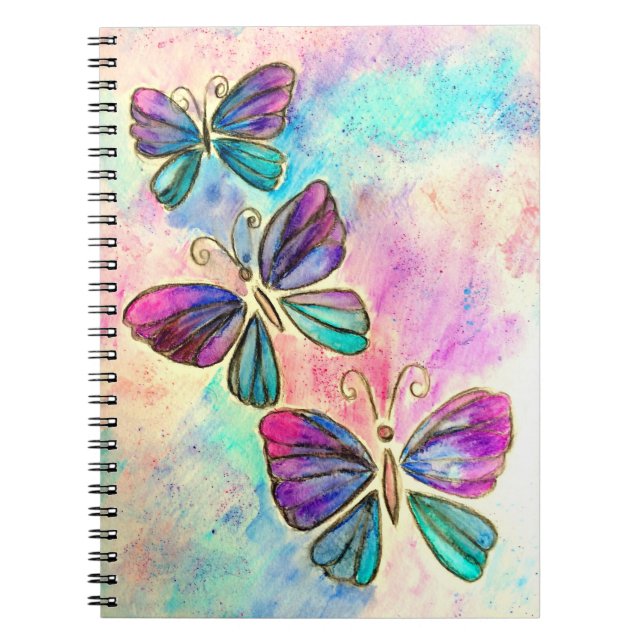 Carnet Cute Colorful Butterflies (Devant)