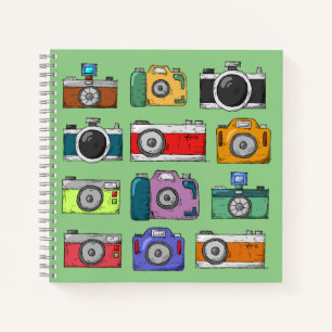 Carnet Cute colorful cameras oeuvre d'art pour enfants Sk