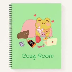 Carnet Cute Cosy Introvert Cottagecore Frog