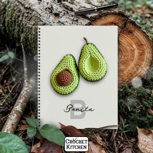Carnet Cute Cottagecore Crochet Avocado Nom