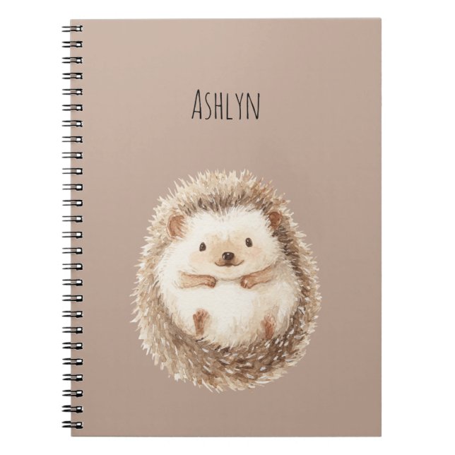 Carnet Cute Cream Hedgehog (Devant)