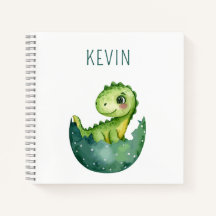 Cute Dinosaur Gender Neutral Watercolor Custom Kid