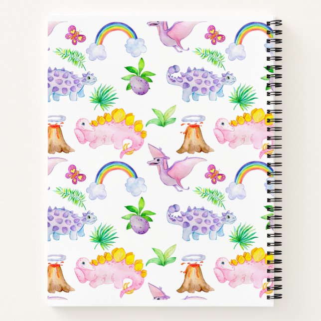 Carnet cute dinosaurs  (Dos)
