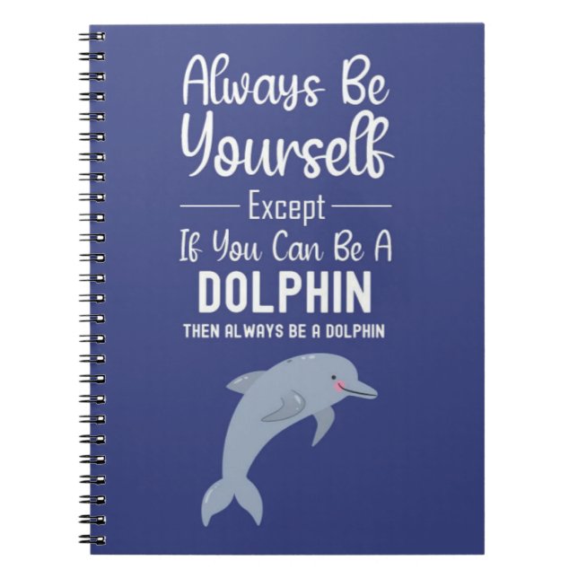 Carnet Cute Dolphin Gifts Ocean Funny Humor Animal Sea (Devant)