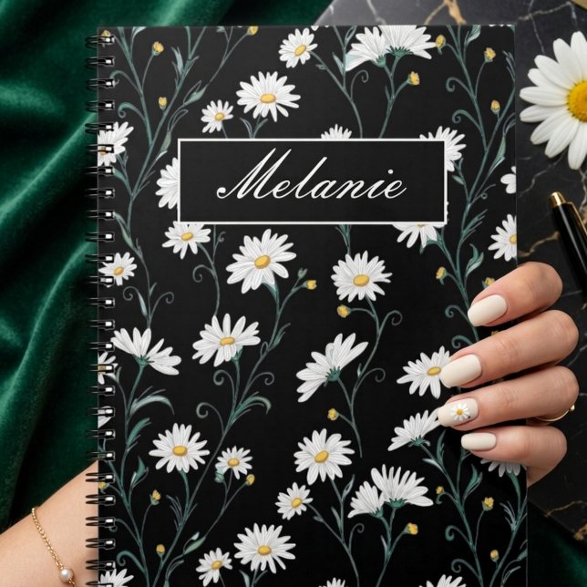 Carnet Cute Floral Spring Daisy Personalized (Créateur téléchargé)