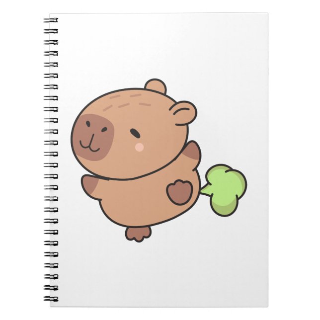 Carnet Cute Funny Farting Capybara Pastel Kawaii (Devant)