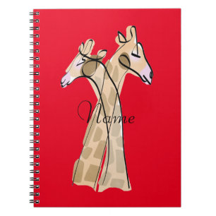Carnet Cute Giraffe Couple Thunder_Cove