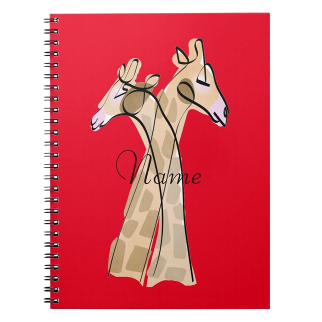 Carnet Cute Giraffe Couple Thunder_Cove (Devant)