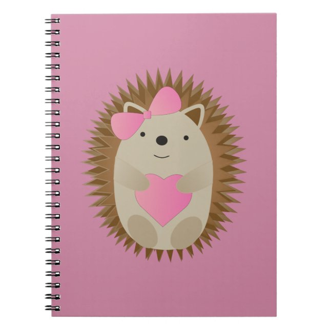 Carnet Cute Girl Hedgehog (Devant)