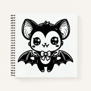 Carnet Cute Goth Vampire Chat Éffrayant Kawaii