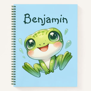 Carnet Cute Grenouille verte