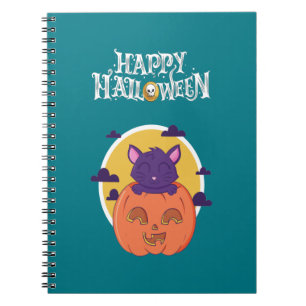 Carnet Cute Halloween Chat - Happy Halloween