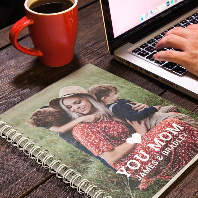 Carnet Cute Heart Love You Maman Fête des Mères Photo (Créateur téléchargé)