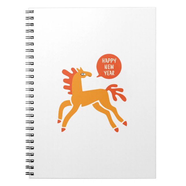 Carnet Cute Horse Chinese new year (Devant)