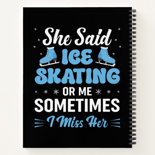 Carnet Cute Ice Rink Synchronized appelle (Dos)