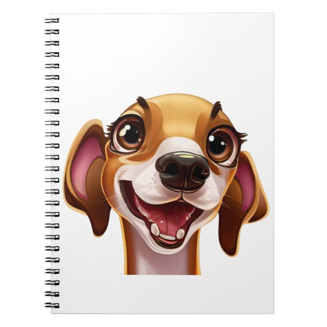 Carnet Cute Italien Greyhound - Happy Iggy (Devant)