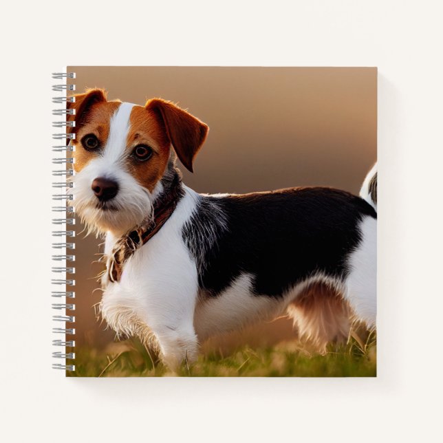 Carnet Cute Jack Russel Terrier Chien Photo (Devant)