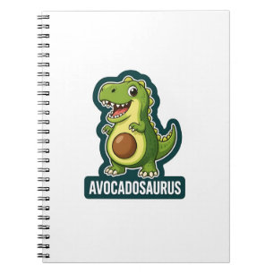 Carnet Cute Kawaii Avocadosaurus Dinosaure Pun Drôle