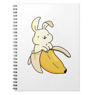 Carnet Cute Kawaii Banana Bunny