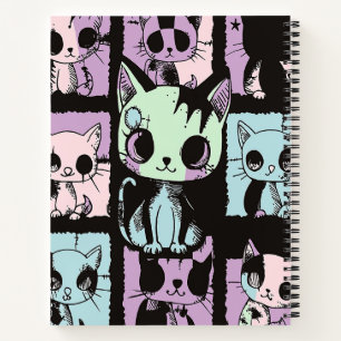 Carnet Cute Kawaii Pastel Goth Patchwork Gothique Déplais