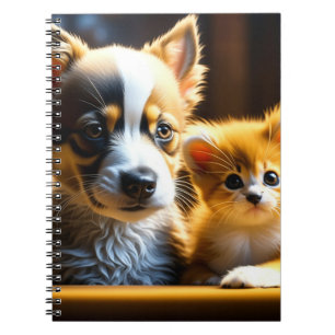 Carnet Cute Kitten et Chiot