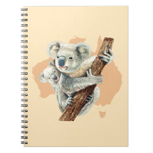 Carnet Cute Koala Maman et bébé