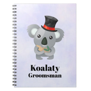 Carnet Cute Koala Pun Koalaty Groomsman