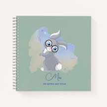 Cute lapin et lunettes Personnalisé