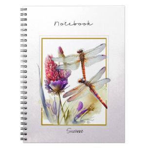 Carnet Cute libellule aquarelle