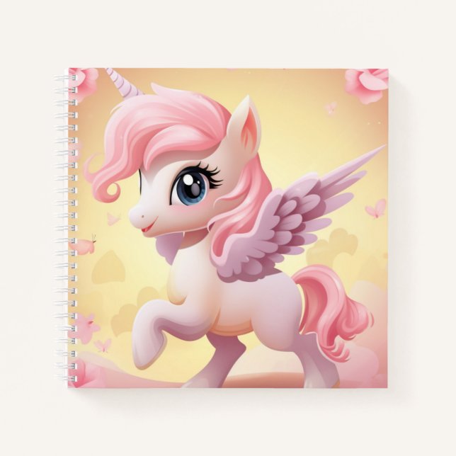 Carnet Cute Licorne (Devant)
