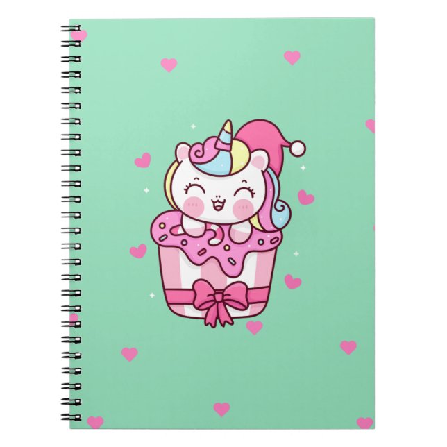 Carnet Cute licorne magique (Devant)