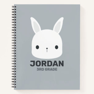 Carnet Cute Little Bunny Rabbit with Personalized