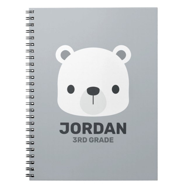 Carnet Cute Little Polar Bear (Devant)