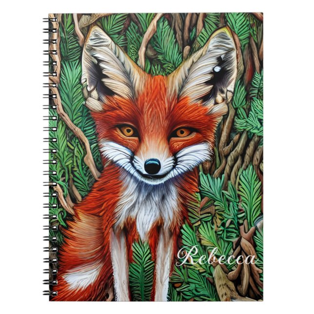 Carnet Cute Little wilderness Fox (Devant)