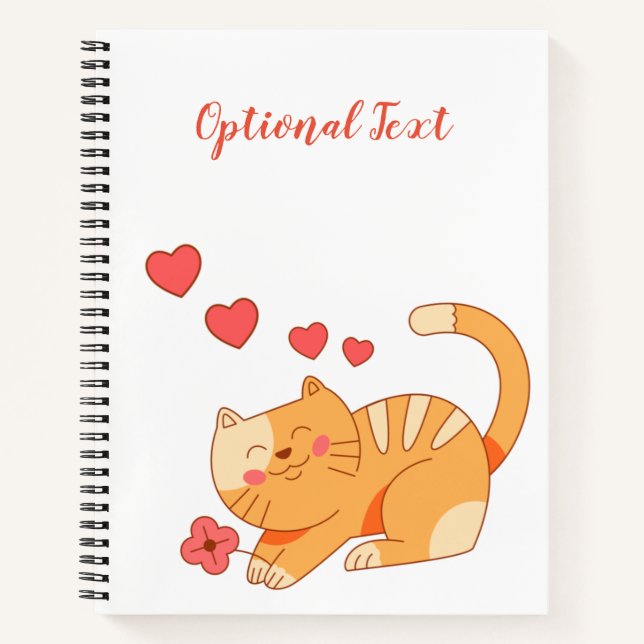 Carnet Cute Lote Orange Tabby Kitten (Devant)