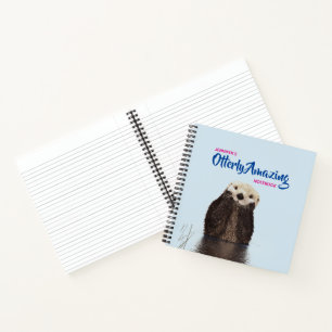 Carnet Cute loutre photo Otterly Extraordinaire Pun