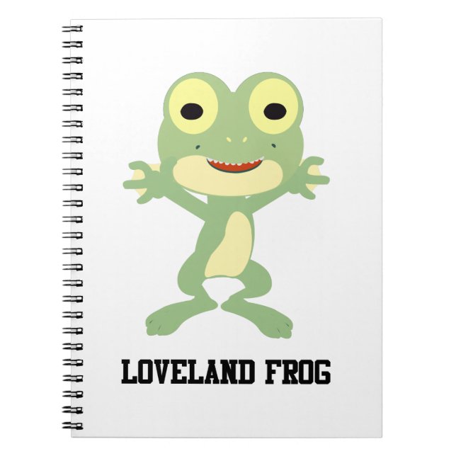 Carnet Cute Loveland Frog (Devant)