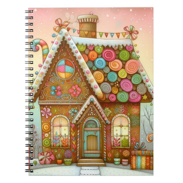 Carnet Cute, maison de pain d'épices (Devant)