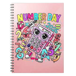 Carnet Cute Maths Number Day Notebook for Primary School