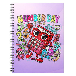 Carnet Cute Maths Number Day Notebook for Primary School