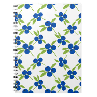 Carnet Cute Messy Cutout Blueberries sans couture motif